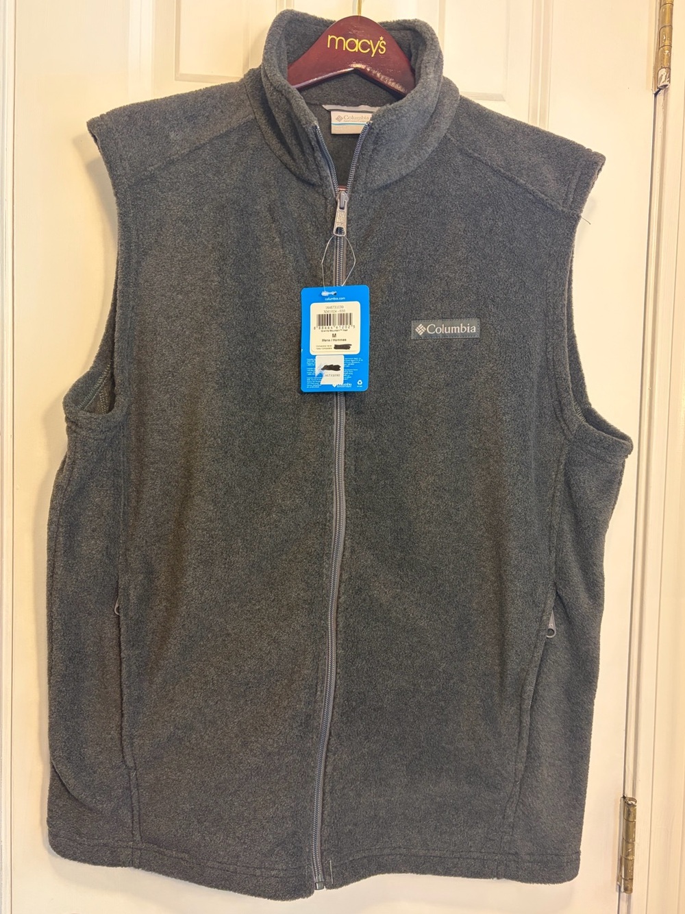 Columbia Granite Mountain Fleece Vest | Men’s Medium | Charcoal Gray | NWT